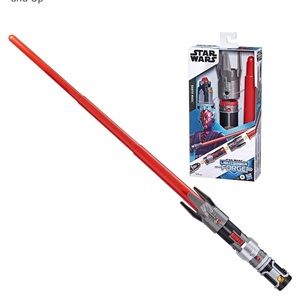 STAR WARS Lightsaber Forge Darth Maul Extendable Red Lightsaber, Custom